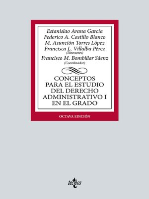 cover image of Conceptos para el estudio del Derecho administrativo I en el grado